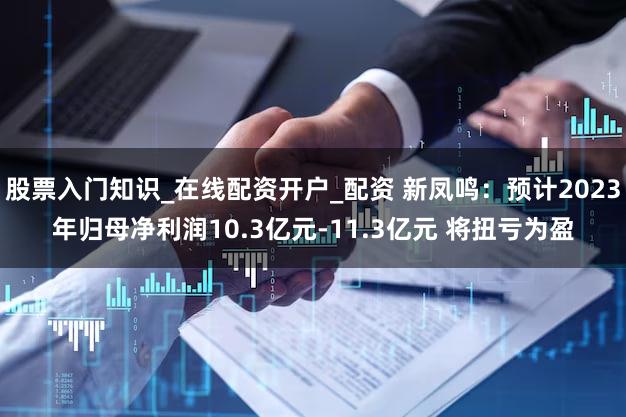 股票入门知识_在线配资开户_配资 新凤鸣:预计2023年归母净利润10.3亿元-11.3亿元 将扭亏为盈