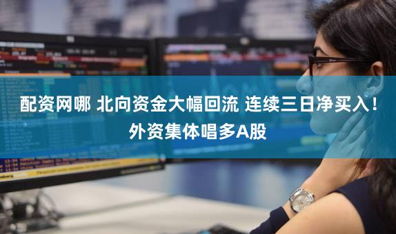 配资网哪 北向资金大幅回流 连续三日净买入！外资集体唱多A股