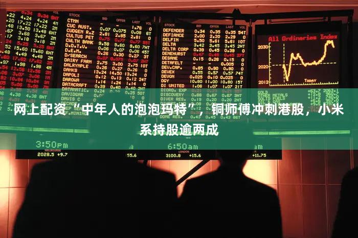 网上配资 “中年人的泡泡玛特”，铜师傅冲刺港股，小米系持股逾两成