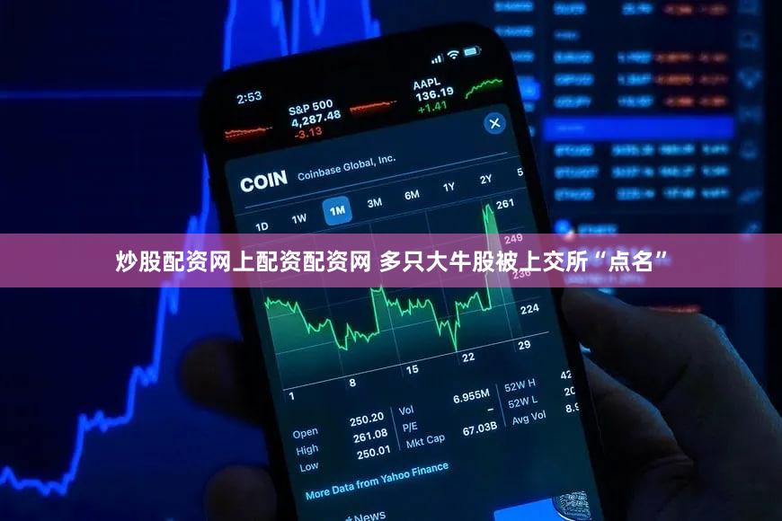 炒股配资网上配资配资网 多只大牛股被上交所“点名”